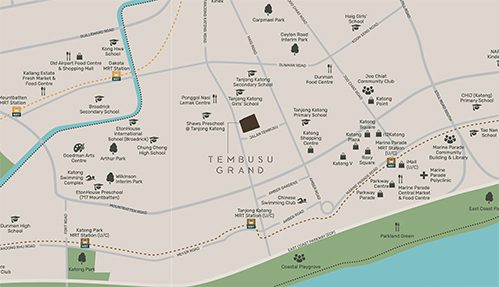 Tembusu Grand Location Map Thumbnail